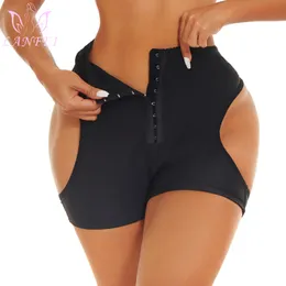 Modelador feminino LANFEI modelador de bumbum modelador calcinha gancho cintura média push up modelador quadril corpo 230227