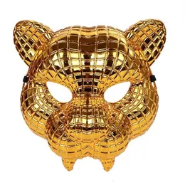 Maschere per feste 20 cm Squid un gioco VIP Cliente Ospite Boss Mask Golden Boss Leopard Halloween Tiger Adult Party Prop Mask per Man Cosplay Shell GC1934