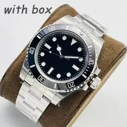 Wysokiej jakości mężczyźni oglądają 41 mm automatyczny ruch mechaniczny zegarki pełne ze stali nierdzewnej ślizgowe zapięcie niebieskie czarne ceramiczne zegar Sapphire Super Luminous