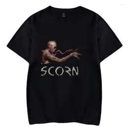 Erkek Tişörtleri Oyun Sanatını Scorn Tshirt Unisex Crewneck Kısa Kollu Erkek Kadın T-Shirt 2023 Günlük Stil Harajuku Giysileri
