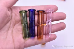 Gekleurd roze/groen/blauw/geel glazen rookglas tabakspijpen droge kruiden cypress heuvel's phunquy feel tips sigarettenfilters lengte: 45 mm