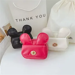 Easter kids handbags cute rabbit baby girls one shoulder bag kids stereo bunny ear chain messenger princess bags F1571