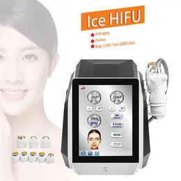 5D ICE HIFU معدات تجميل متعددة الوظائف مضادة للشيخوخة تشديد البشرة على الوجه رفع التجاعيد إزالة الجلد لتكوين الدهون الذائب