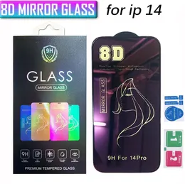 Para iPhone 14 Tela do telefone Protetor de beleza espelho de vidro temperado 13 12 mini 11 Pro Max SE XR X XS 8 7 6