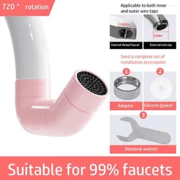 Rubinetti da cucina Durevoli Rotazione a 720 ° Flusso d'acqua elevato Rubinetto di lisciviazione Accessori per lavello Ugello antispruzzo Wate