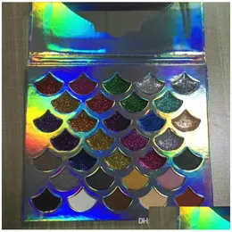 Eye Shadow Fashion Women Beauty Cleof Cosmetics The Mermaid Glitter Palette Makeup Eyeshadow Drop Delivery Health Eyes Dhgk1