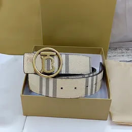 Cinturón de diseño de lujo Cinturón de hombre clásico Pon reversible Cinturones de hebilla de oro Anido casual de hebilla de oro y plateado
