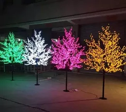 인공 LED 체리 꽃 나무 나이트 라이트 새해 크리스마스 웨딩 장식 조명 2m LED 나무 가벼운 웨딩 장식