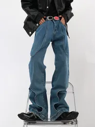 Mäns jeans män jeans faller vinter streetwear denim för män kvinnor raka baggy byxor y2k kläder pantalones hombre 230225 z230728