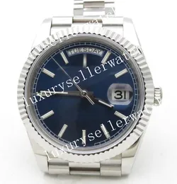 Box Men's Ladies Super 36 mm Utomatic Ruch BP Factory 2813 Niebieska tarcza z kijem Solidna obudowa z tyłu Roleta Role nowa styl Rolesor Wystotowanie na rękach klamry