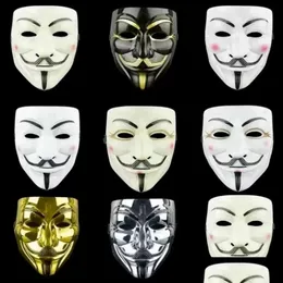 أقنعة الحفلات بالجملة Cosplay Halloween for Vendetta Mask Guy Fawkes Fancy ADT FY3 916 Drop Dropress Home Garden Festive Su dhppd