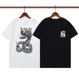 Camiseta de hombre, camiseta ajustada de manga corta de algodón transpirable, camiseta de diseñador de lujo con estampado de letras, camisetas de primavera y verano de calle alta