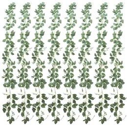 الزهور الزخرفية 2M النباتات الاصطناعية الخضراء أوراق جاذبية الحرير مزورة مزورة لحفل الزفاف قوس الظهر علامة الديك