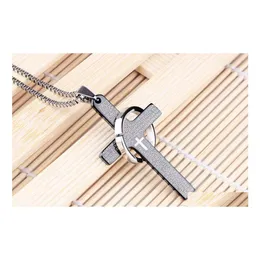 CAR DVR PENDANT NECKLACES MENS MENS STALTLESS STÅL CROSSHERS PRÅN Kedja Halsband Charm Costume Jewelry Drop Delivery Pendants DHSQ7