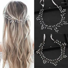 Headpieces Handmade Bridal Hair Vine Headband Wedding Accessories Comb Pins Jewelry Rose Gold Silver Color Women Hairband