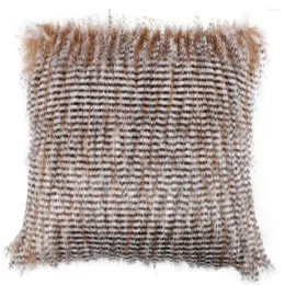 Fenas de pavões falsas de travesseiro cobrem a travesseiro de coloração sólida decoração de casa de sofá -travesseiros decorativos