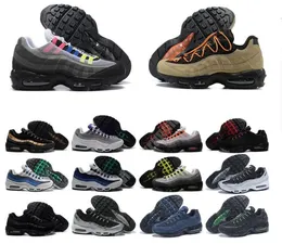 OG 95 95s running shoes snaker Outdoor Sneakers Triple Black White Neon Midnight Navy Solar Red Glass Blue Smoke Grey airmaxs designer Casual shoes 40-46