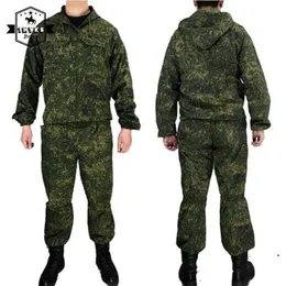 Herrspårar Taktiska militära uniform kostym Rysk stridskamouflagesarbete utomhus luftpistol färg kula cs utrustning träning kostym 2 stycken z0224