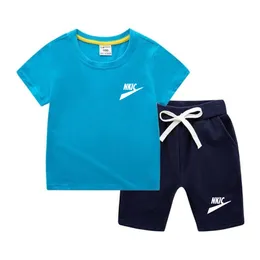 2st Baby Boys Girls Outfits Set Summer Fashion Short Sleeve Kids T-Shirts Shorts Brand Print Clothing