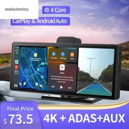 Update 10.26" 4K Dash Cam ADAS Wireless CarPlay Android Auto 5G WiFi Car DVR GPS Navigation Rearview Camera Video Recorder Dashboard Car DVR