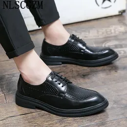 Dress Shoes Classic Men Platform Loafers Italian Elevator For Office 2023 Sapato Masculino Chaussure Homme