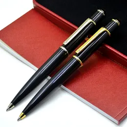 Fountain Pens LMP Wysokiej jakości serie Diabolo Black Metal Ballpoint Pen Pita School School School Pisanie gładkich długopisów 15 kolorów 230228