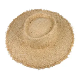 Chapéus de aba larga gemvie 2021 nova moda primavera de primavera verão raffia palha sol chapéus para mulheres lady moda moda tap boné largo panamá chapéu de praia g230227