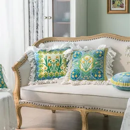 وسادة الأغطية الفرنسية البريطانية تغطية حديقة Cojines Decorativos الفقرة أريكة رمي الوسائد S coussin