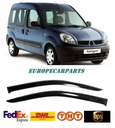 Bilsolskade för Kangoo 1998-2008 Sidfönster Visir Rain Guard Vent Deflectors 2 Pieces