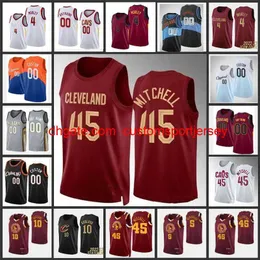 2022 Donovan Mitchell Basketball Jerseys Darius Garland arrett Allen Evan Mobley Isaac Okoro Caris LeVert Love Rubio 75th Anniversary Jersey