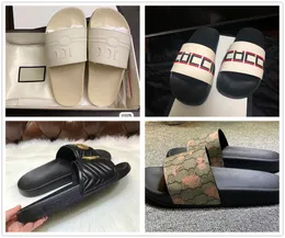 Италия роскошные дизайнерские дизайнерские сандалии мужчины женщины мода на открытое анти-скольжение пляж Слайд Г.Г. Шлепанцы мужская мягкая туфли для душа в помещении двойные тапочки двойные