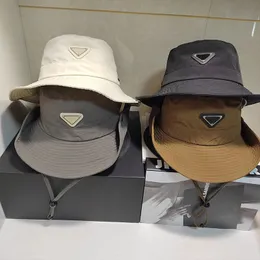 Luksusowy projektant Bucket Hat Solidny kolor dla kobiet mężczyzn Klasyczne literę Kapelusze Kapelusze moda podróżna plaża letnie czapki