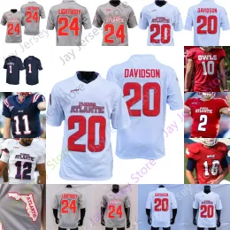 NEW Football Jerseys Florida Atlantic Owls FAU Football Jersey NCAA College N'Kosi Perry Larry McCammon Eddie Williams Jayden Williams Devin Singletary Marvin Sc