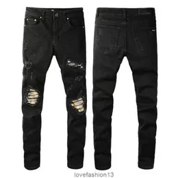 2023 Designer Jeans Herren Paige Jeans Denim Stickerei Hosen Mode Löcher Hosen US Größe 28-40 Hip Hop