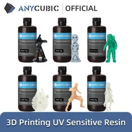 Skrivare Ribbons Anycubic 405nm UV Harts för P på 3D Mono X Printing Material LCD Känslig Normal 1 kg Liquid 230227