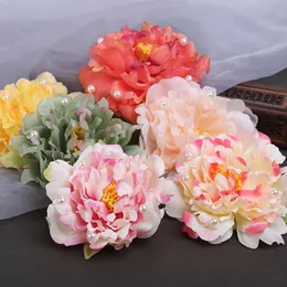 New Women Chiffon Petals Flower Hair Clips Rose Fabric Hairpins Flowers Barrette Kids Girls Hairgrip Headwear Hair Accessories