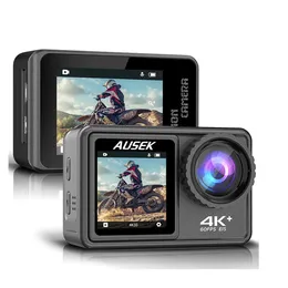 Sport -Action -Videokameras 4K Outdoor Waterfof Sport 60fps mit Bildschirm DV Dash Cam Bike Motorradautos DVR 230227