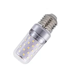 E27 E14 E12 Three Color LED Corn Bulbs High power 12W 16W SMD2835 Candle Bulb Chandelier Candles LED Light For Home Decorations crestech168