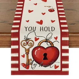 Table Runner Nordic Valentine's Day Runners High Quality Wedding Anniversary Dining Decoration Inomhus utomhussamling Party 230227