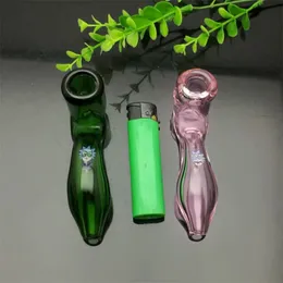 Smoking Accessories new Europe and Americaglass pipe bubbler smoking pipe water Glass bong Colored curved glass ribbon pipe