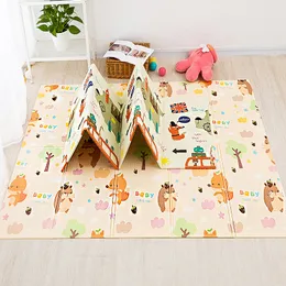 Play Mats Educational XPE Baby Play Mat Folding Pad Kids Crawling Rug Children Waterproof Toddler Carpet in The Nursery Activity Gym Game 230227