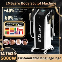 2023 Neue DLS-EMSLIM 14 Tesla Power 5000 W Hi-Emt-Maschine 4 Neo-Griff Beckenstimulationspad Optional EMSzero