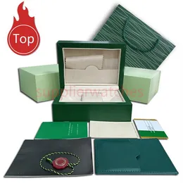 HJD Rolex Men Luxury Men Watch Green Boxes Courchure Certificate and Bag Bag Fashion Wathes Box 114060 126334 97200 more2664