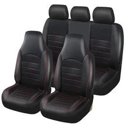 Stilvolle Leder-Autositzabdeckung hoher Rückenschneide-Sitzabdeckung mit Airbag No-Wash Universal Fit Die meisten Auto-Saisonkissen