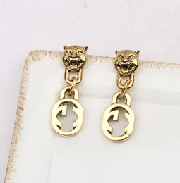 Klasyka 18K Gold Splated Projektanci marki Dangle Letters Stud 925 Silver Circle Geometryczne kobiety Crystal Rhinestone Long Earring Jewerlry