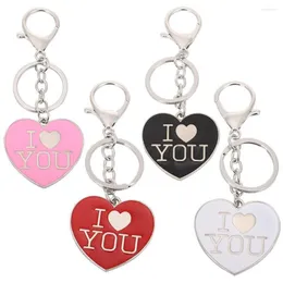 Portachiavi Ciondolo a forma di cuore in metallo Ti amo Coppie Portachiavi Lovers Express Portachiavi Accessori Appuntamento Regalo di nozze