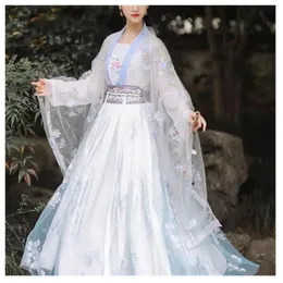 Sukienki swobodne 2023 Starożytne chińskie kostiumy kobiety cosplay hanfu sukienka