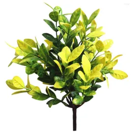 Decorative Flowers 1 Bunch ArtificialArtificial Plastic Tree Branch For Christmas Wedding Decoration Flower Small Leaves Plant Faux Foliage