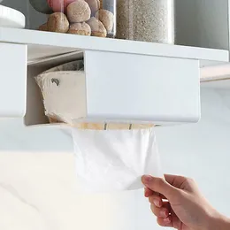 Toilet Paper Holders Home Accessories Kitchen Tissue Box Holder Portable Wall Mounted Storage Organizer Case