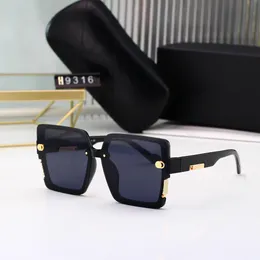9316 Moda Tasarımcısı Güneş Gözlüğü Yüksek Kaliteli Beyaz 2023 Güneş Gözlüğü Siyah Luxurys Kadın Gözler Kadın Güneş Cam UV400 Lens Unisex Box